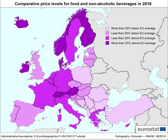 Danemarca este cea mai scumpă țară din Uniunea Europeană.  România, dimpotrivă
