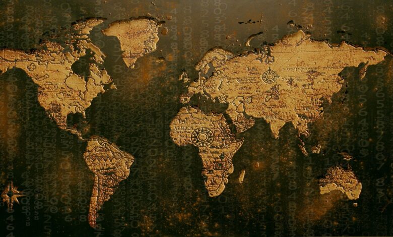 Mapa świata.