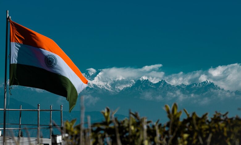Indie Flaga, gospodarka Indii