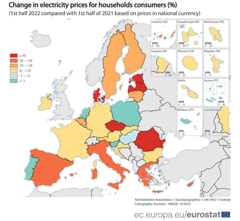 Ceny energii w Europie: gdzie są najwyższe, a gdzie najniższe?
