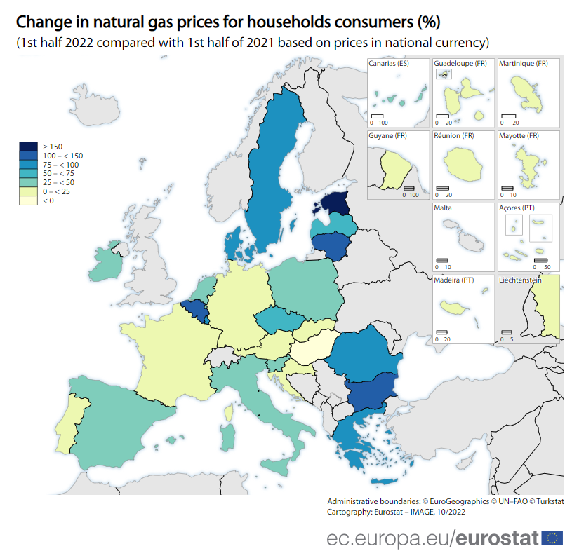 Wzrost cen gazu w Europie