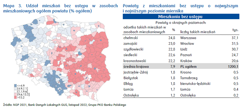 Brak ubikacji w Polsce mapa
